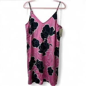 Stars Above Pink and Black Floral Chemise